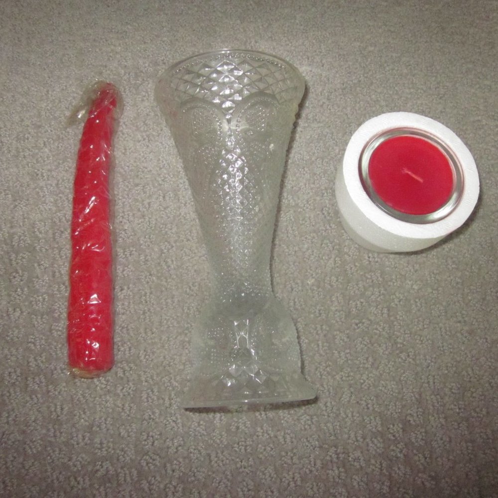Avon Heart and Diamond Candle Holder